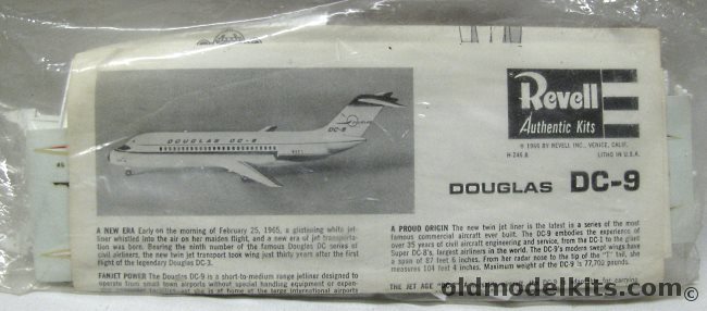 Revell 1/120 Douglas DC-9 N9DC Prototype - Bagged, H246 plastic model kit